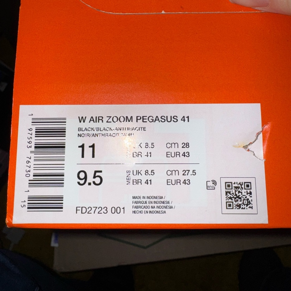 Nike Men's Black and Gray Athletic Shoes Air Zoom 41 - Picture 5 of 5